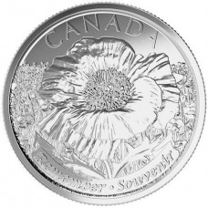 2015 25¢ Canadian Plain Poppy Coin