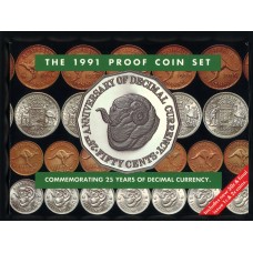 1991 Proof Set - Decimal Currency 25th Anniversary