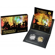 2009 Two Coin Proof Set - International Year of Astronomy