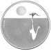 2011 $1 1/10 oz 99.9% Silver Kangaroo at Sunset Proof Coin