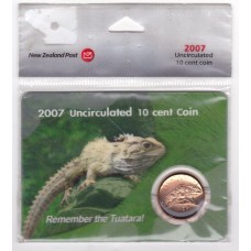 2007 10¢ New Zealand Tuatara Limited Edition Coin Pack