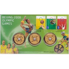 2008 PNC Beijing Olympic Games Stamp and Medallion Cover
