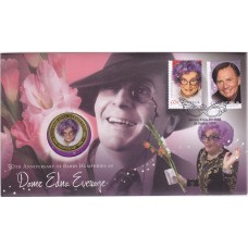 2006 PNC 50¢ Dame Edna Everage Stamp and Coin Cover