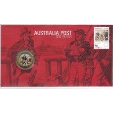 2009 PNC $1 200 Years of Postal Service in Australia (Perth) Stamp and Coin Cover