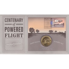 2010 PNC $1 Centenary Of Powered Flight Stamp and Coin Cover
