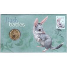 2011 PNC $1 Bush Babies - Bilby Stamp and Coin Cover