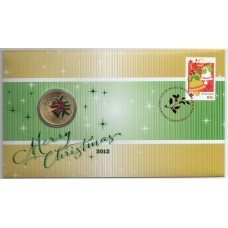 2012 PNC $1 Christmas Stamp and Coin Cover