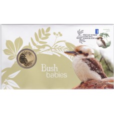 2013 PNC $1 Bush Babies II - Kookaburra Stamp and Coin Cover