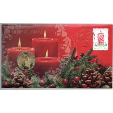 2013 PNC $1 Christmas Stamp and Coin Cover