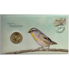 2013 PNC $1 Striated Pardalote Stamp and Coin Cover