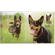 2022 PNC $1 The Great Aussie Coin Hunt 'K' Kelpie Stamp and Coin Cover