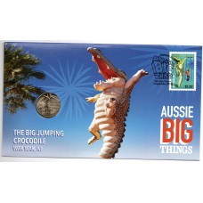 2023 PNC $1 Aussie Big Things The Big Crocodile Stamp and Coin Cover