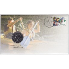 2008 PNC 50¢ Centenary Of Scouts Australia Stamp and Coin Cover