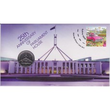2013 PNC 20¢ 25th Anniversary of Parliament House Stamp and Coin Cover