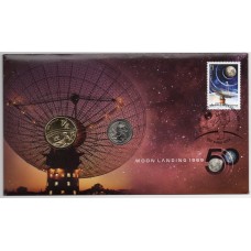 2019 PNC $1 & 5c Coins 50th Anniversary of the Moon Landing Stamp and Coin Cover