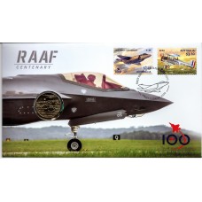 2021 PNC $1 RAAF Centenary Envelope Privy Mark Coin Stamp and Coin Cover