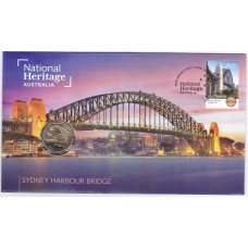 2021 PNC $1 The Great Aussie Coin Hunt - 'S' Sydney Harbour Bridge Stamp and Coin Cover