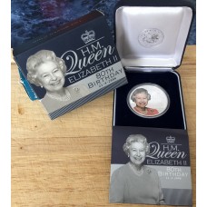 2006 $1 Queens 80th Birthday 1oz 99.9% Silver Proof