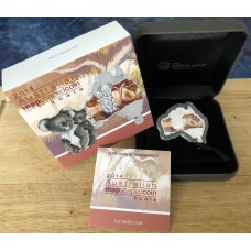 2014 $1 Australian Map Shaped Coin Series Koala 1oz 99.9% Silver