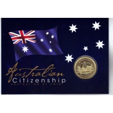 2013 $1 Australian Citizenship Coin & Card