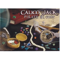 2011 $1 Young Collectors Pirate - Calico Jack Coin & Card