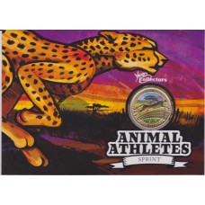 2012 $1 Young Collectors Animal Athletes – Cheetah Coin & Card