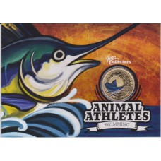 2012 $1 Young Collectors Animal Athletes – Sailfish Coin & Card