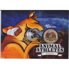 2012 $1 Young Collectors Animal Athletes – Kangaroo Coin & Card
