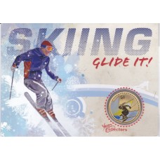 2013 $1 Young Collectors 'Experience It!' – Skiing Coin & Card