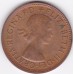 1960 Kangaroo Queen Elizabeth II Halfpenny