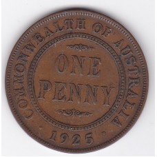 1925 Commonwealth King George V Penny "Fine"