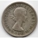 1953 Shilling Queen Elizabeth II Rams Head 50% Silver Coin