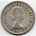 1957 Shilling Queen Elizabeth II Rams Head 50% Silver Coin