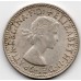 1959 Shilling Queen Elizabeth II Rams Head 50% Silver Coin