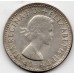 1961 Shilling Queen Elizabeth II Rams Head 50% Silver Coin