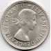 1961 Shilling Queen Elizabeth II Rams Head 50% Silver Coin Uncirculated