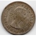 1963 Shilling Queen Elizabeth II Rams Head 50% Silver Coin