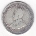 1911 Commonwealth King George V Threepence 92.5% Silver Coin Fine
