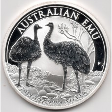 2019 $1 Australian EMU 1oz 99.9% Silver Bullion Coin